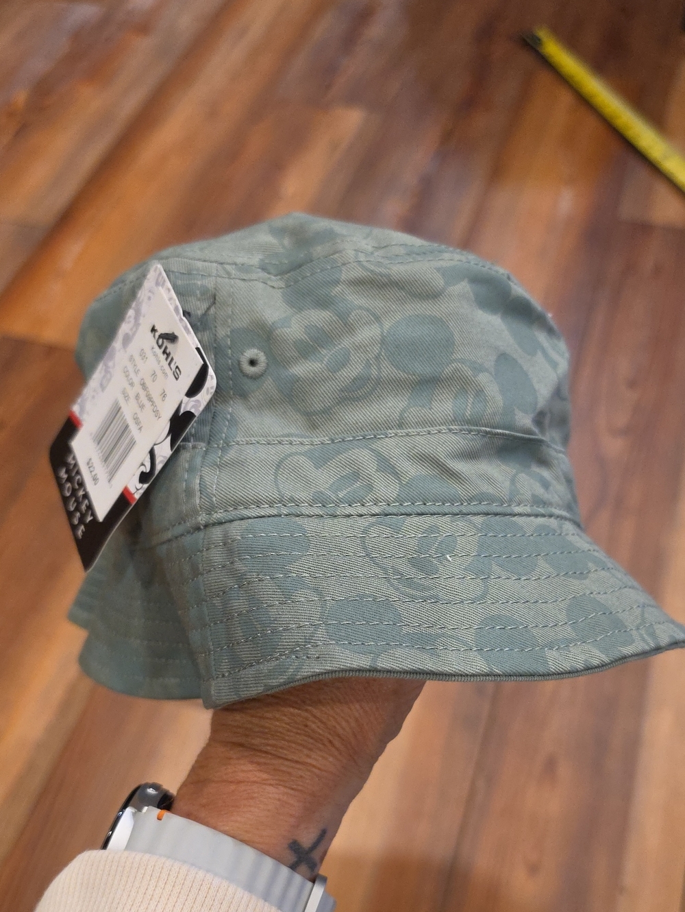 Disney Kids Light Green Mickey Bucket Hat